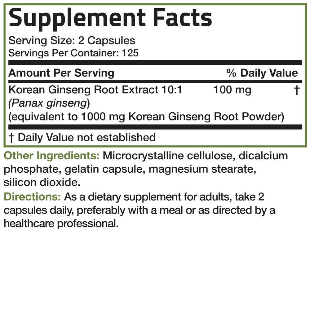 Bronson Korean Panax Ginseng collection scene suggesting wellness support.