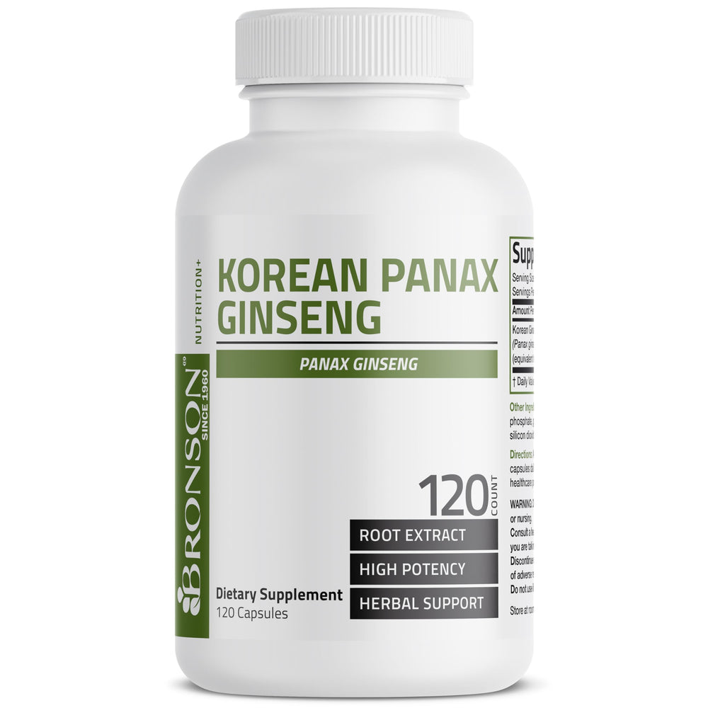 Bronson Korean Panax Ginseng memory boost capsules with cognitive support.