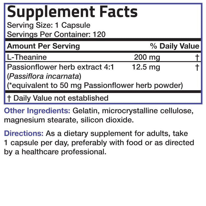 Bronson L-Theanine capsules in tray highlight soy-free formula
