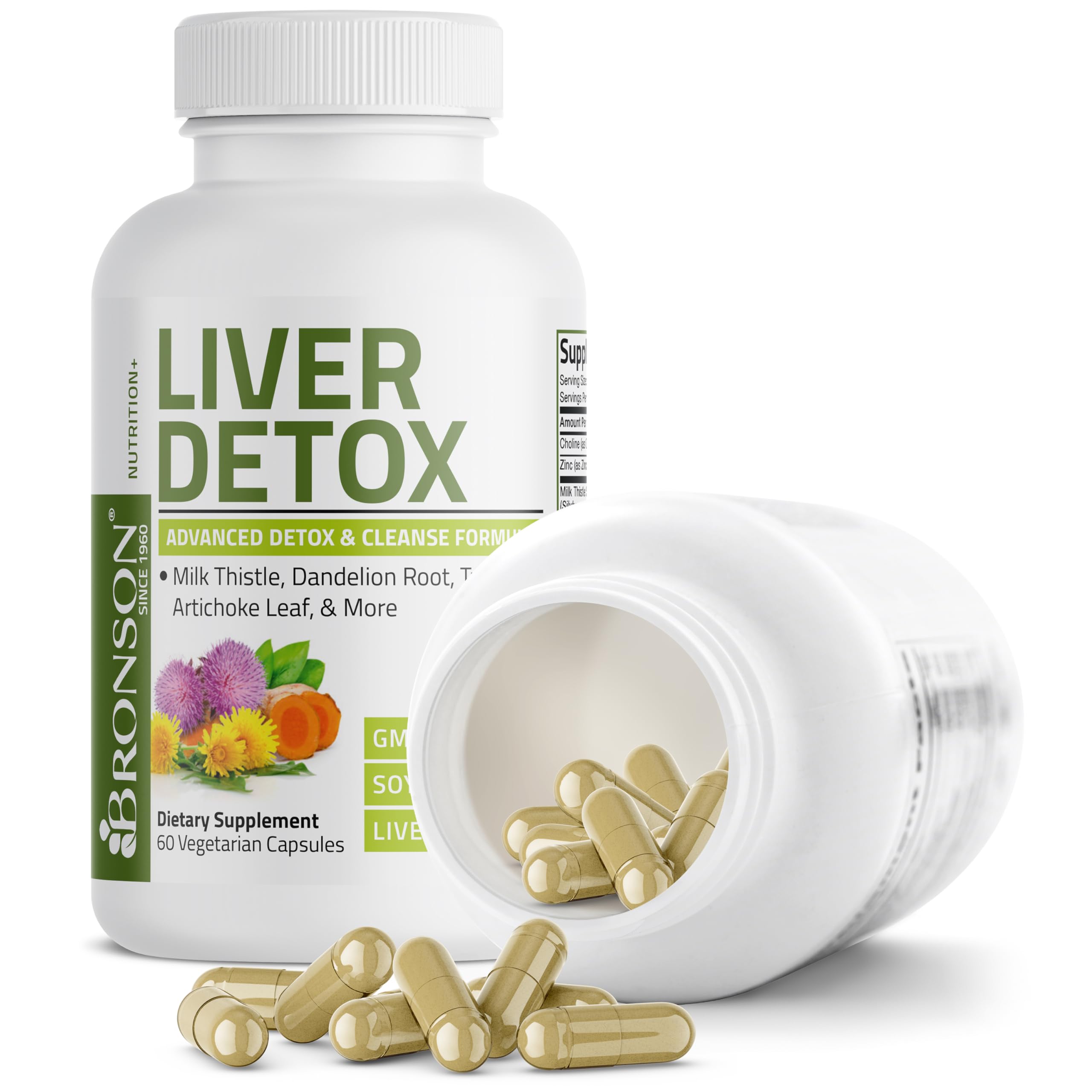 Bronson Liver Detox bottle on kitchen counter during daily routine