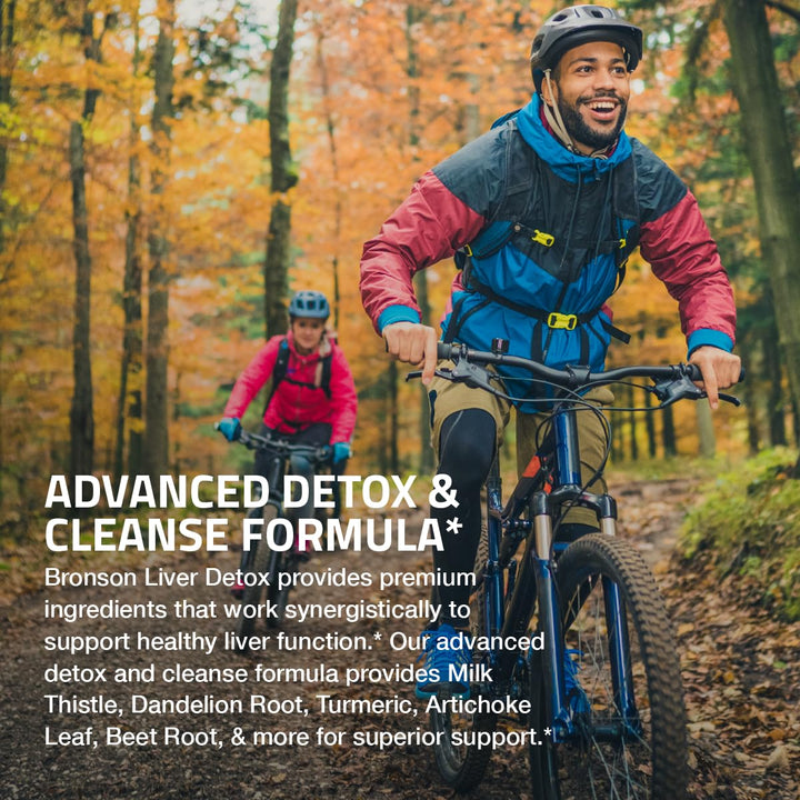 Bronson Liver Detox dandelion root ingredient focus supporting routine