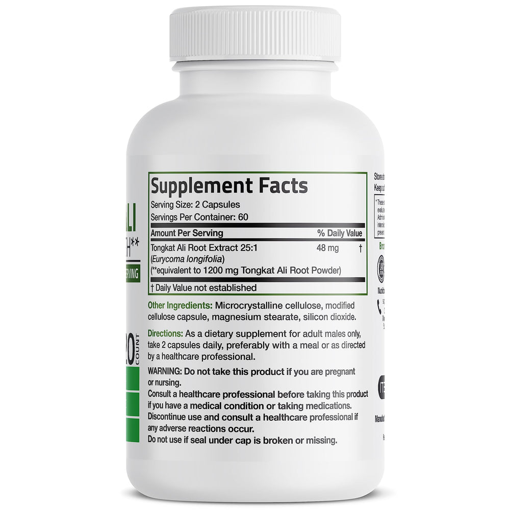 Bronson Longjack capsules, vegan-friendly daily energy and stamina support.