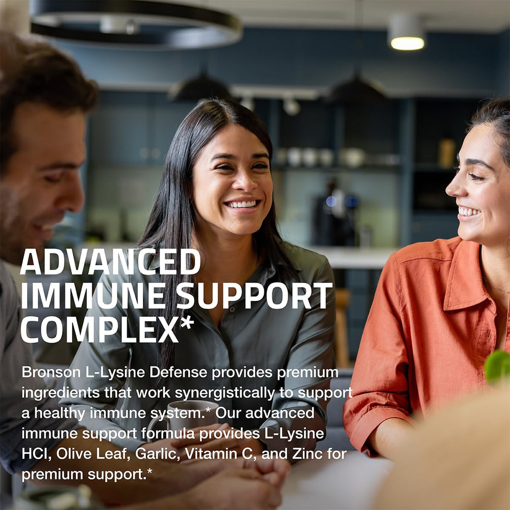 Bronson L-Lysine Defense garlic close-up for traditional immune support