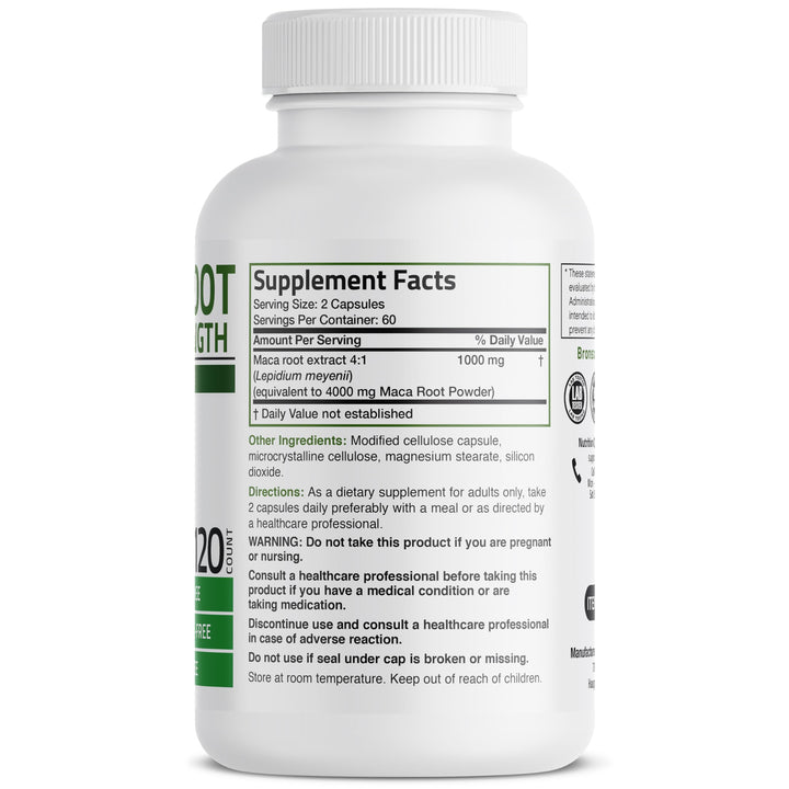 Bronson Maca Root Extra Lepidium Meyenii capsules, easy daily capsules