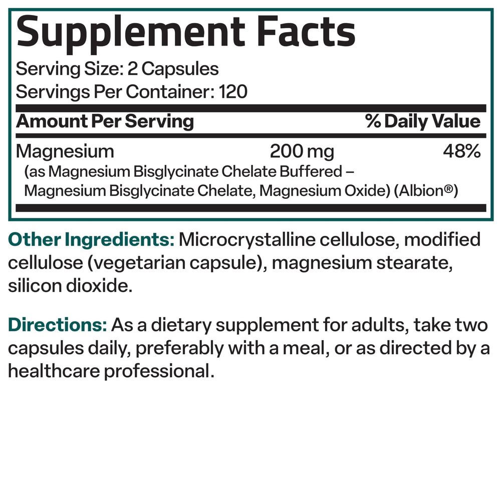 Bronson Magnesium Glycinate bottle in a calm wellness setting.