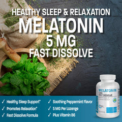 Bronson Melatonin bottle packaging highlighting convenient nightly routine.