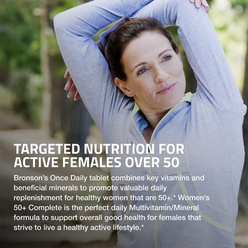 Bronson ONE Daily 50+ label close-up with nutrients