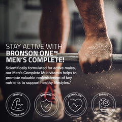 Bronson ONE bottle label detail noting boron and lycopene benefits