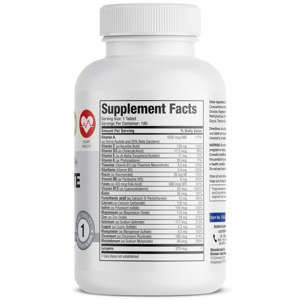 Bronson One Daily tablets close-up for everyday energy support.