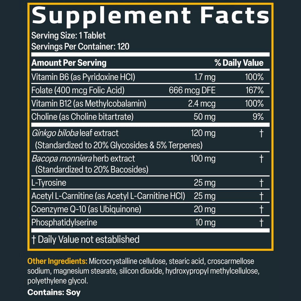 Bronson packaging display highlighting non GMO and gluten free claims.