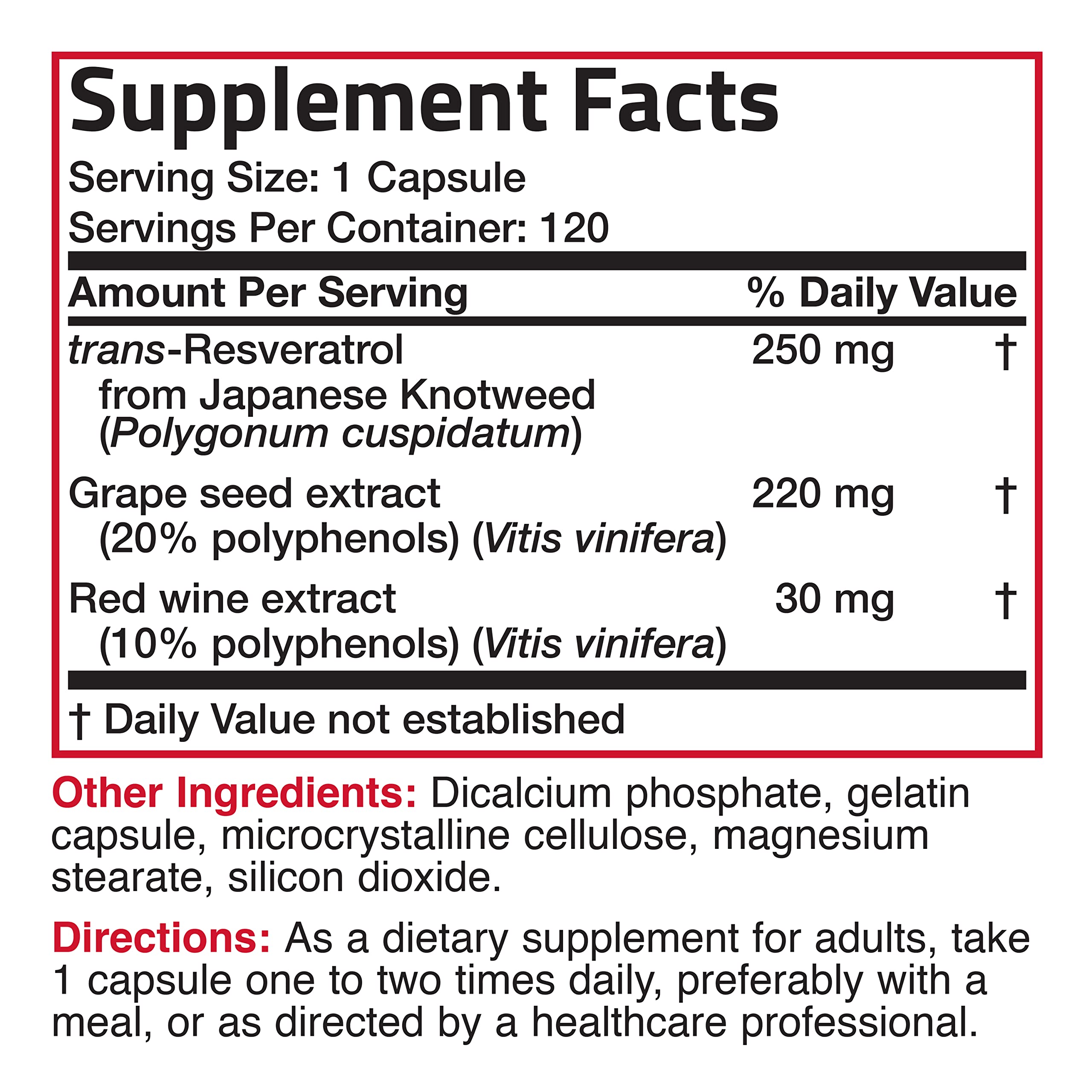 Bronson Resveratrol 500 NY facility seal indicating cGMP quality.