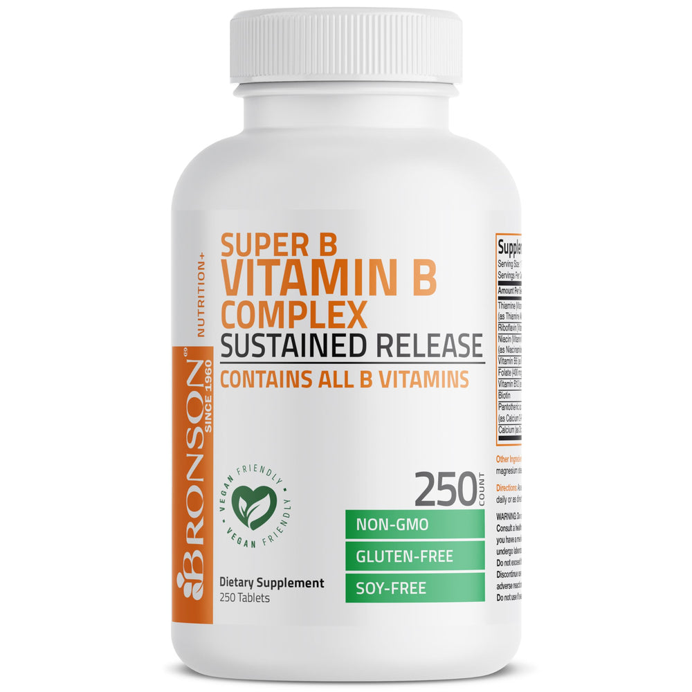 Bronson Super B Complex gluten-free and soy-free formulation.