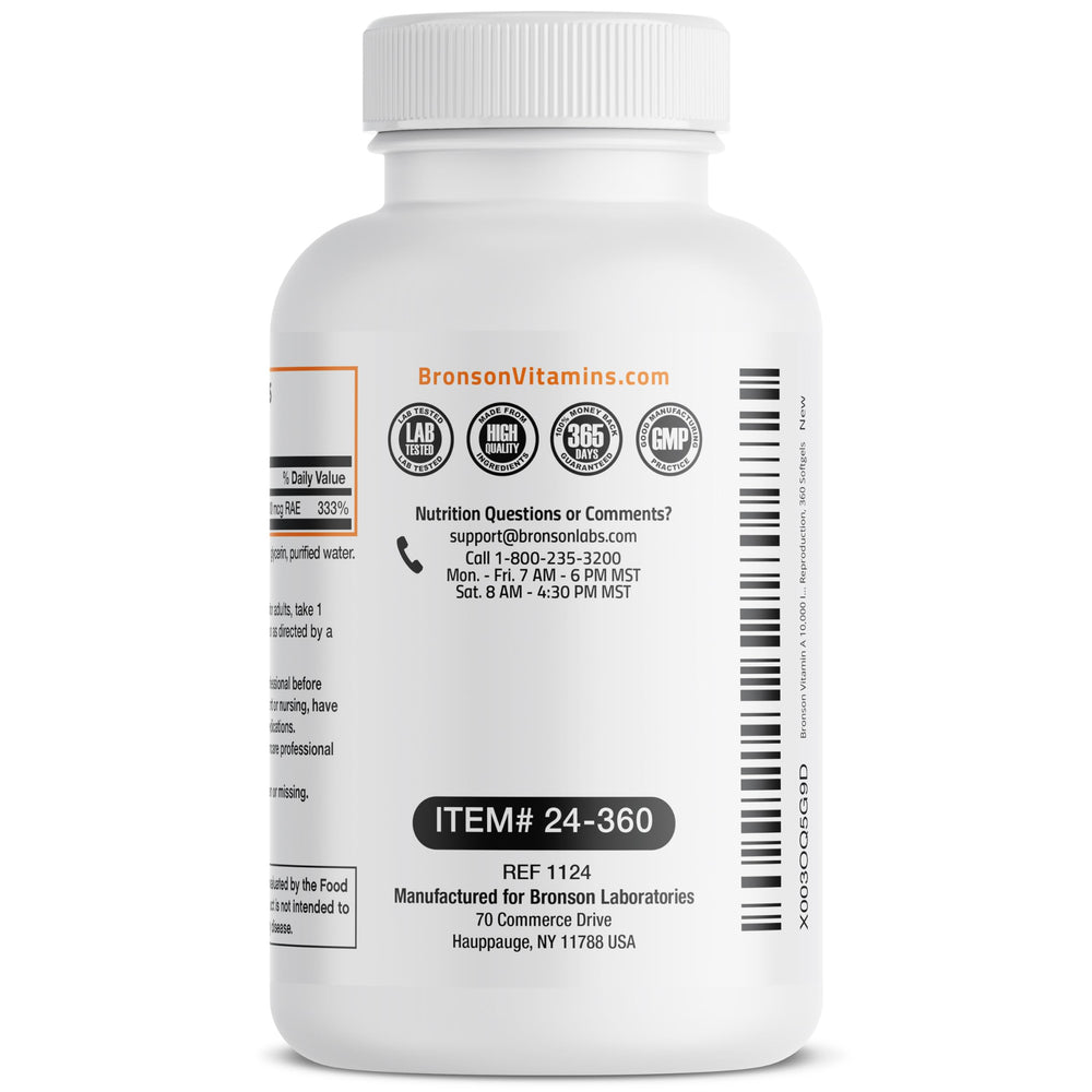 Bottle with insert outlining growth and reproduction support possibilities.