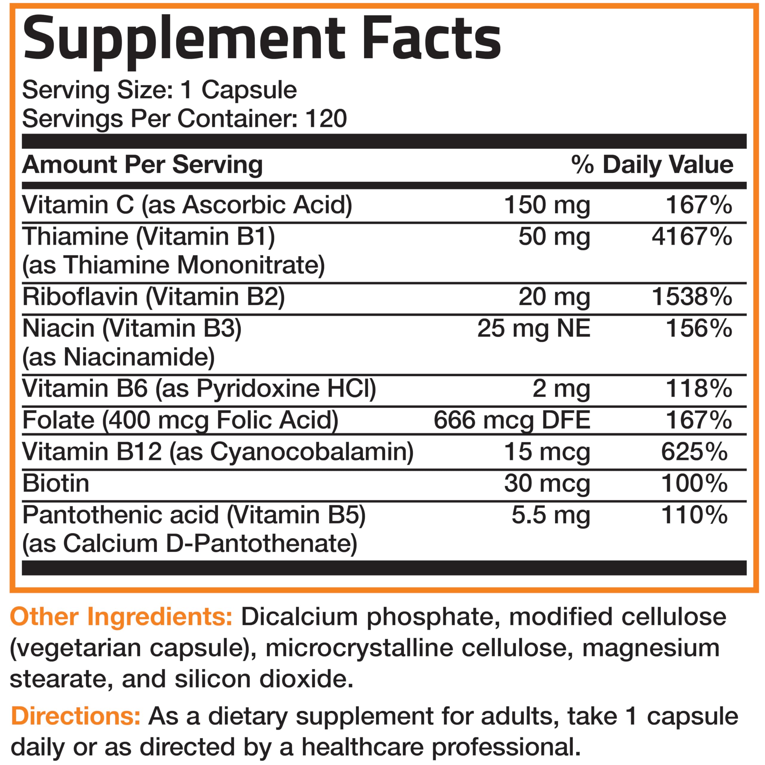 Bronson Vitamin B Complex branding reflecting decades of vitamin expertise