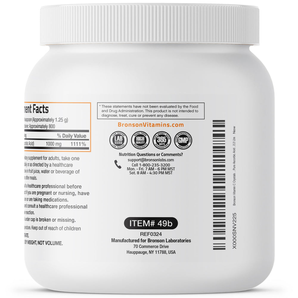 Bronson Vitamin C powder facility in New York signifying US-made manufacturing