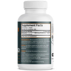 Bronson Vitamin D3 360-tablet bottle side view for long-term daily supplementation.