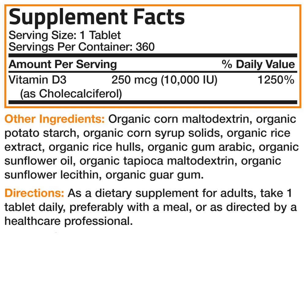 Bronson Vitamin D3 with a sunlight-themed backdrop suggesting sun-based support.