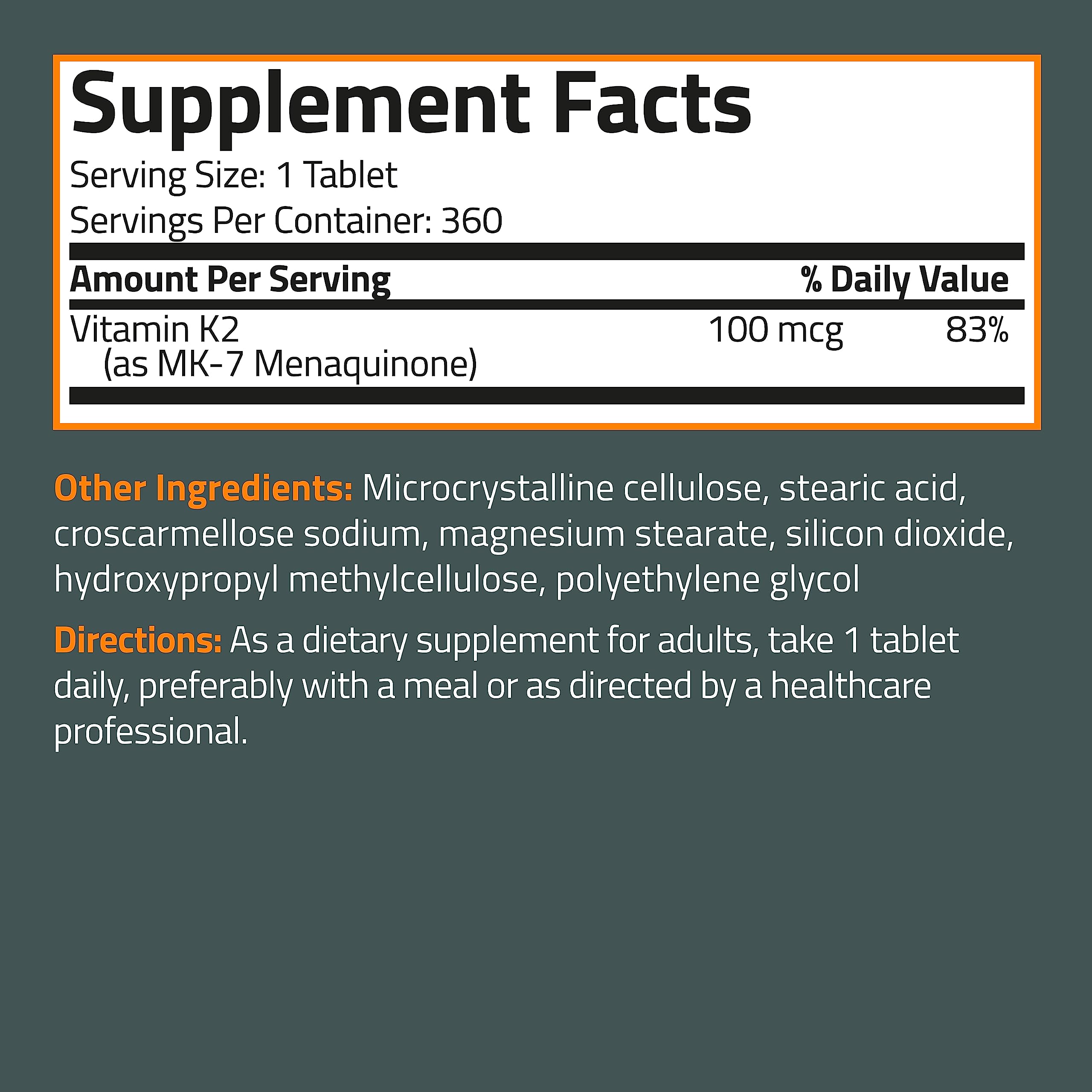 Bronson Vitamin K2 MK-7 bottle in a lifestyle setting.