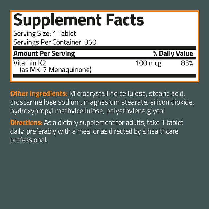 Bronson Vitamin K2 MK-7 bottle in a lifestyle setting.