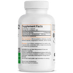 Bronson Vitamin K2 MK-7 capsules close-up for easy-to-take routine.