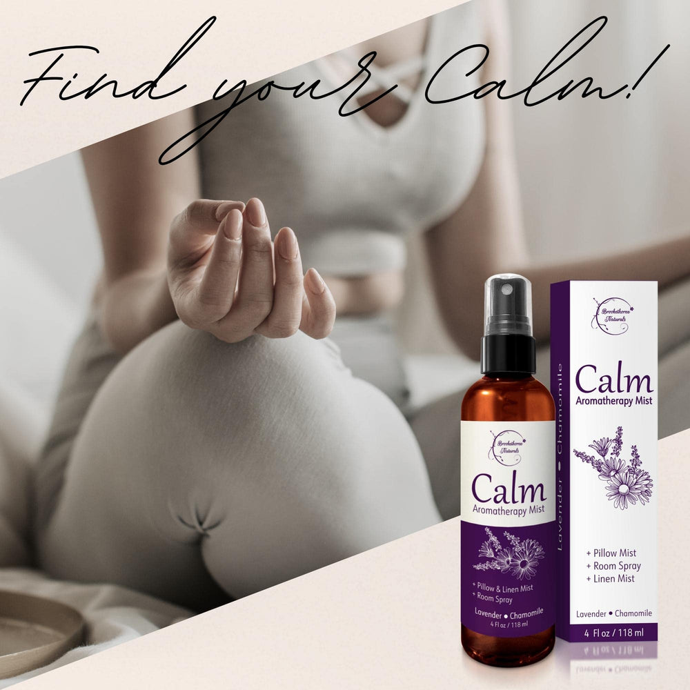 Brookethorne Naturals Calm Room Spray in a living space for calm ambience