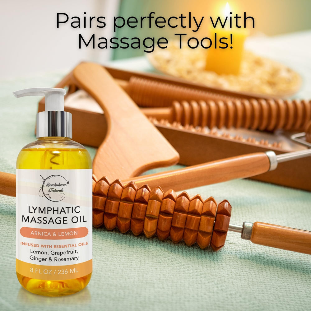 Brookethorne Naturals lymphatic oil label-closeup reveals premium ingredients and clean formulation.
