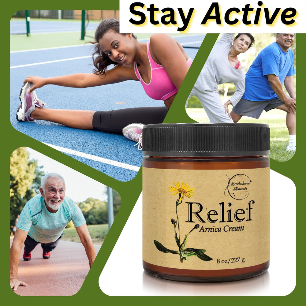 Brookethorne Relief Arnica Cream used in professional massage therapy settings.