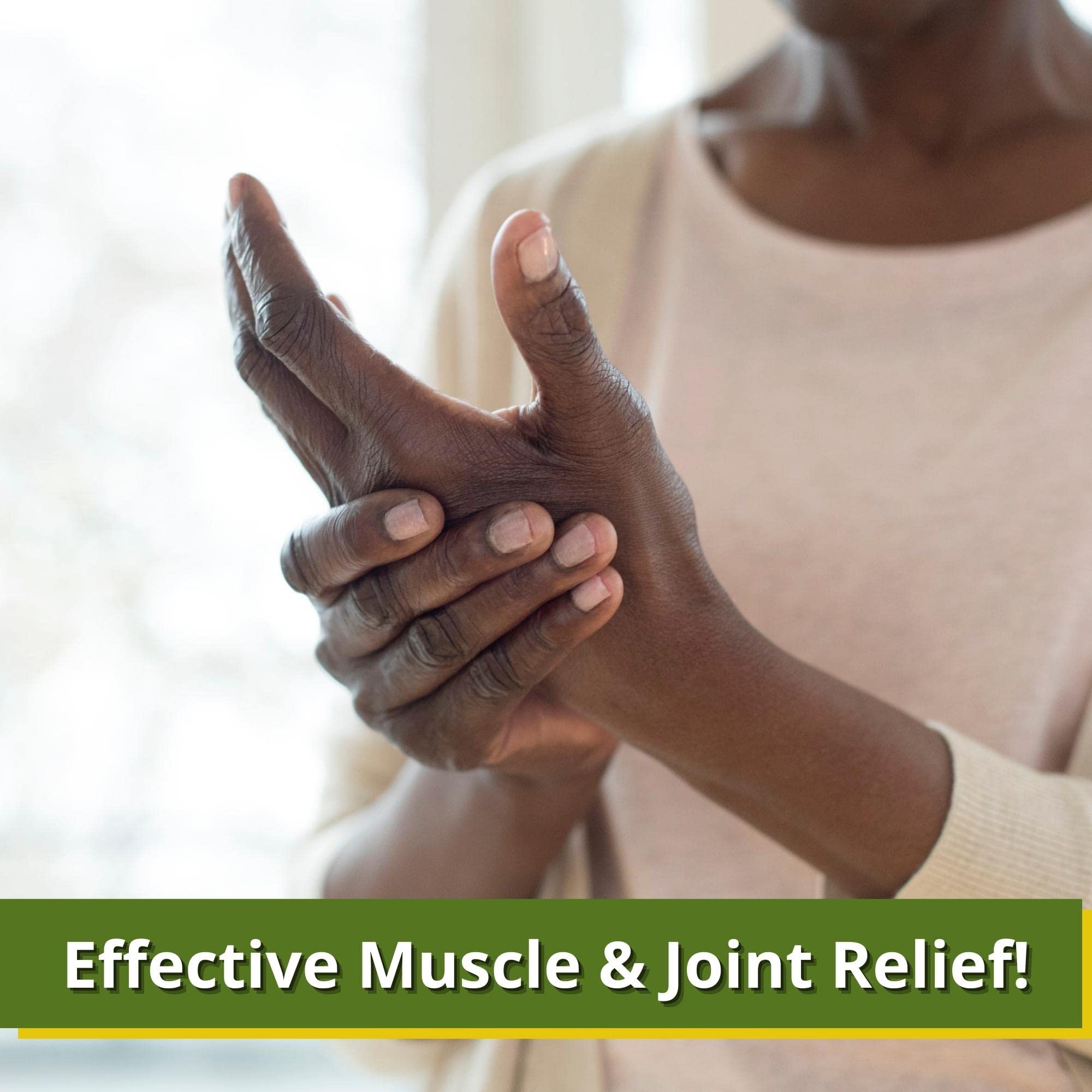 Arnica, Cypress and Helichrysum oils in Relief Plus blend.
