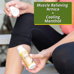 Menthol cooling from Relief Plus provides a refreshing post-workout feel.