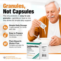Brookfield Probiotics packet pour for easy sprinkling.