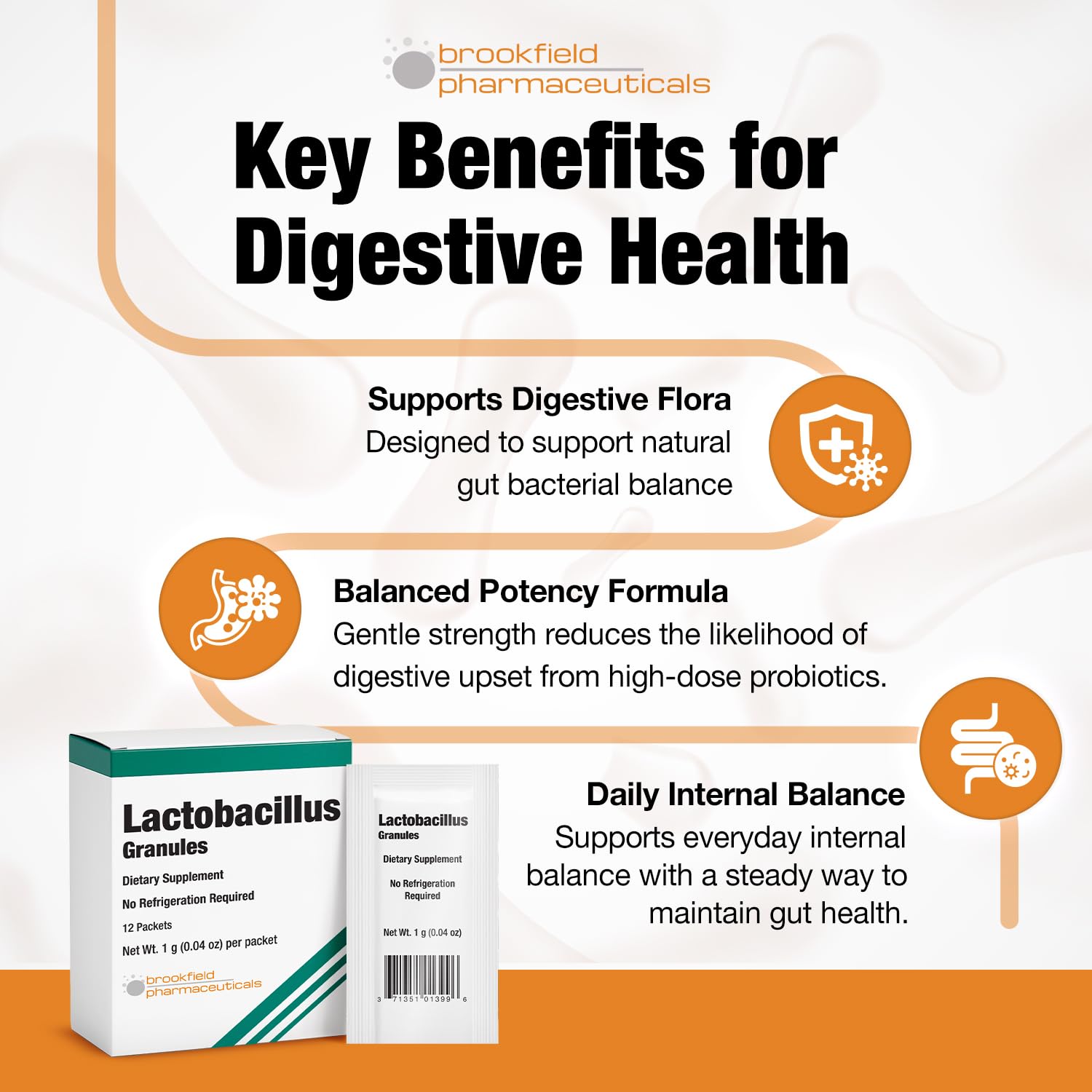 Brookfield Probiotics stirred into milk as a ready-to-drink option.