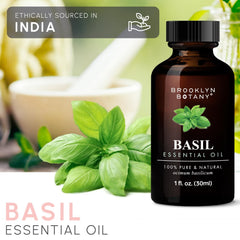 Pour-ready Brooklyn Botany Basil oil for precise use and blends