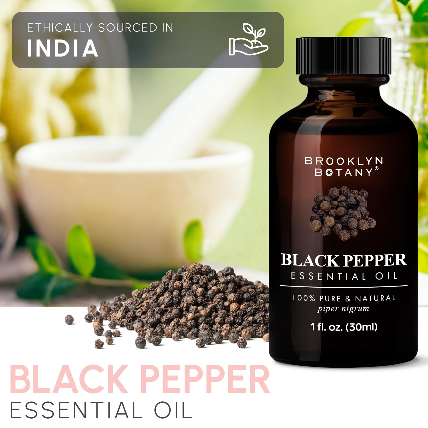 Brooklyn Botany Black Pepper Oil lab-tested label signals quality and safety