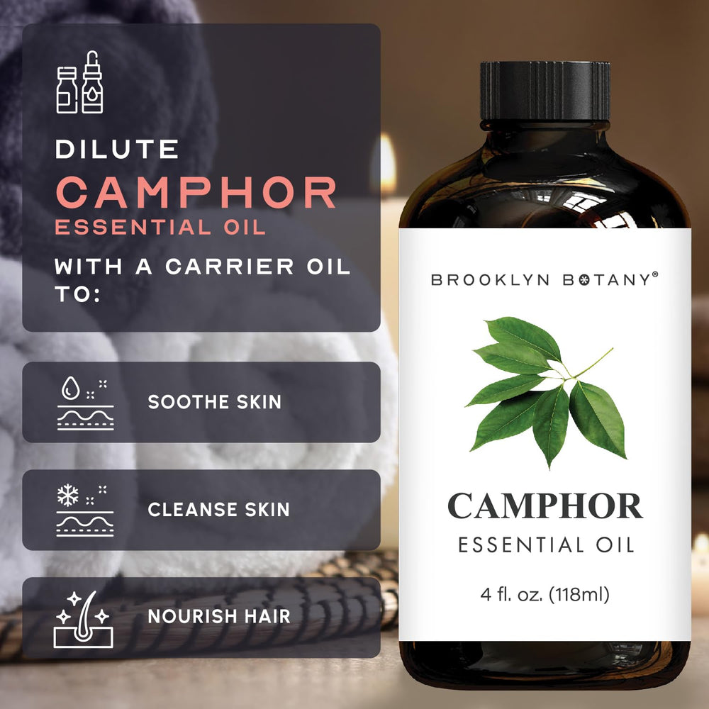 Brooklyn Botany Camphor Oil premium packaging and label