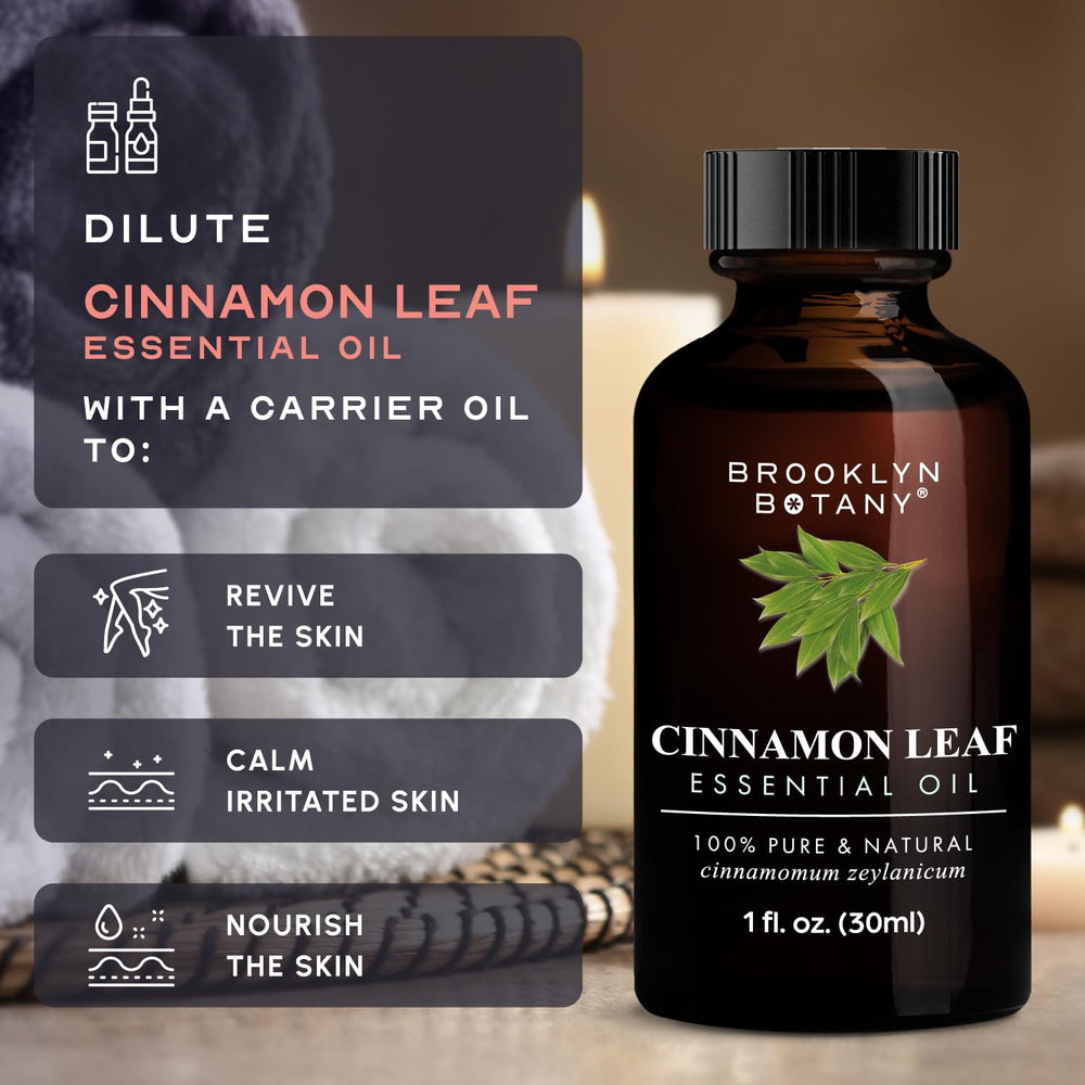 Brooklyn Botany Cinnamon Leaf Oil fragrance enriching room ambiance.