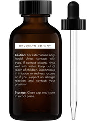 Amber glass bottle of Brooklyn Botany Frankincense oil protects from light exposure.