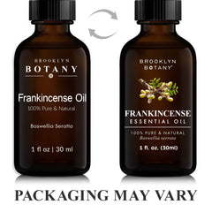 Diffuser blends with Brooklyn Botany Frankincense essential oil for a warm aroma.