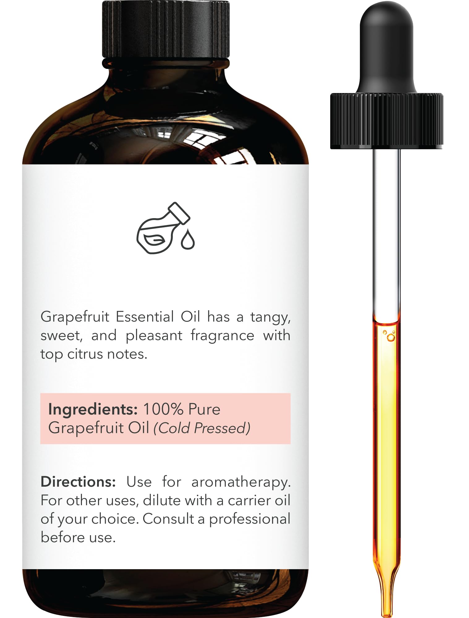 Brooklyn Botany Grapefruit oil with dropper for precise, waste-free usage.