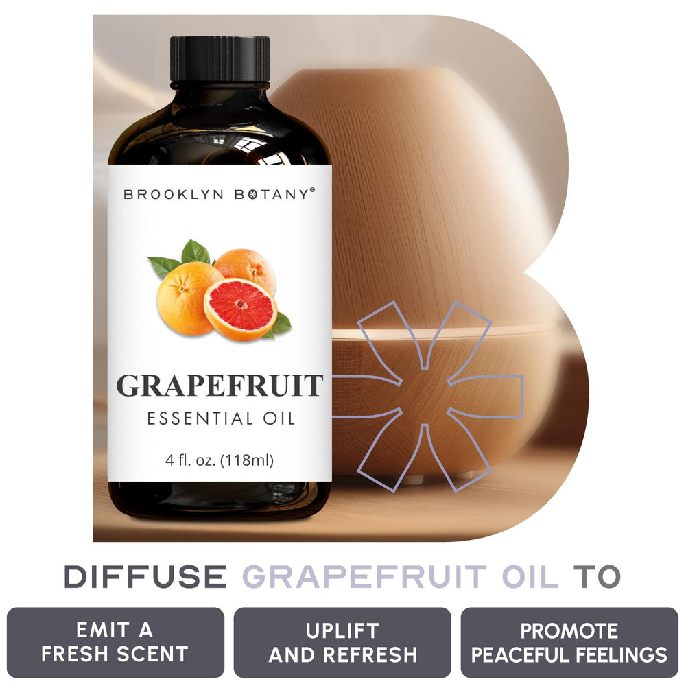 Brooklyn Botany Grapefruit oil ready for skin-safe dilution with carrier oil.