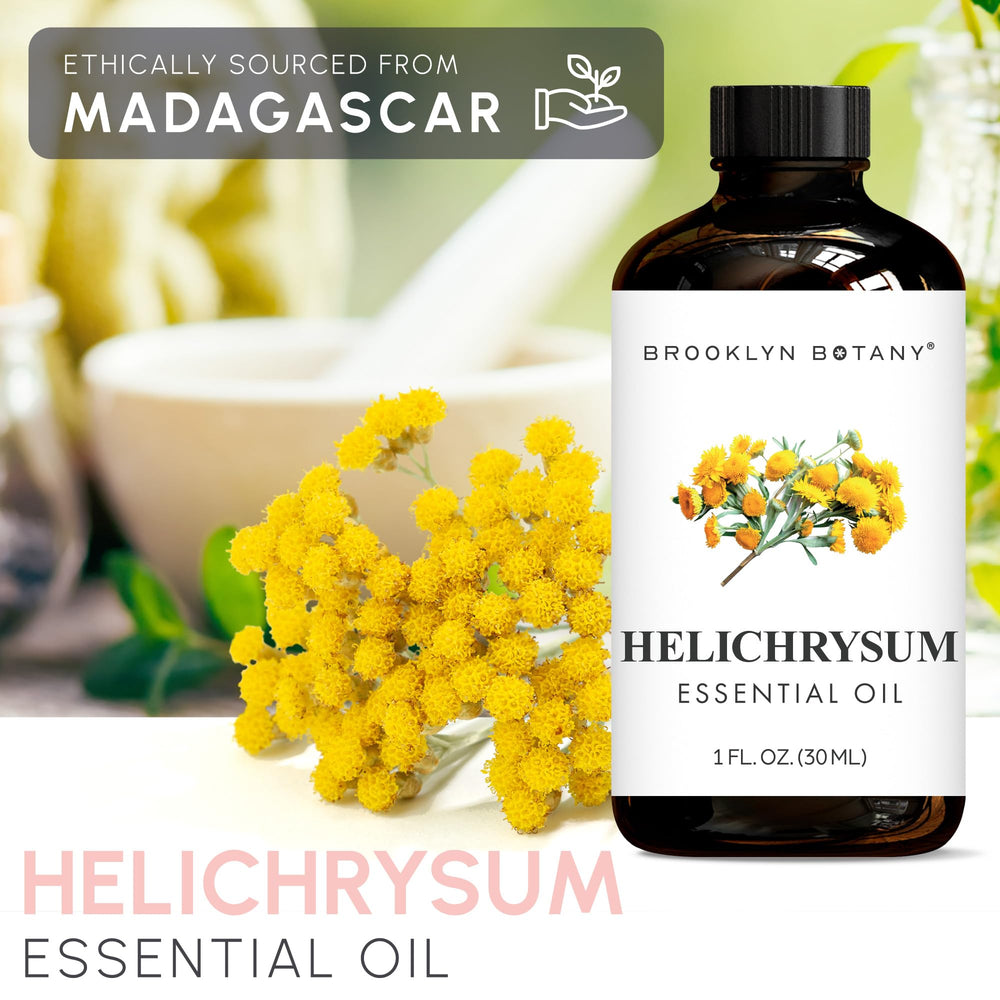 Brooklyn Botany Helichrysum oil in diffuser setup for tranquil spaces