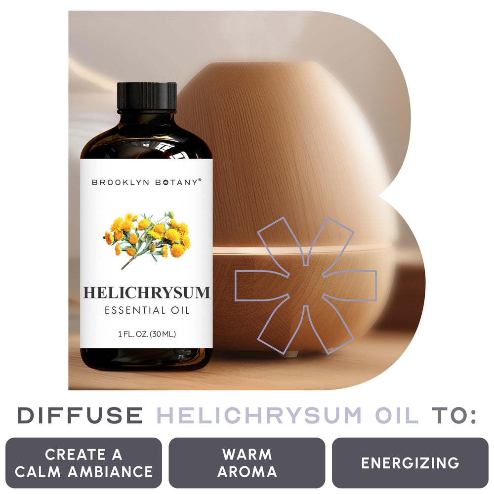 Brooklyn Botany Helichrysum oil is lab-tested for potency and reliability