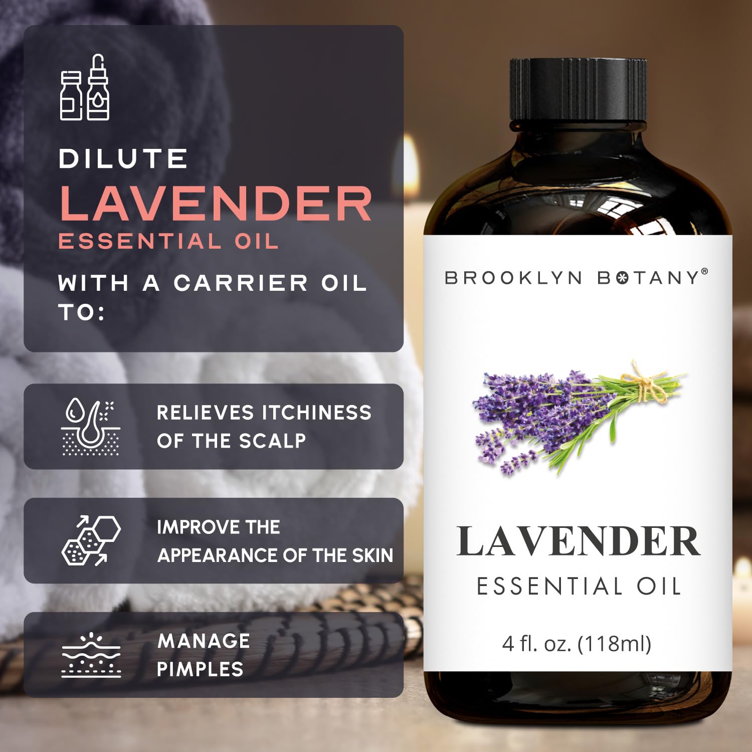 Brooklyn Botany Lavender Oil lab tested seal for premium quality