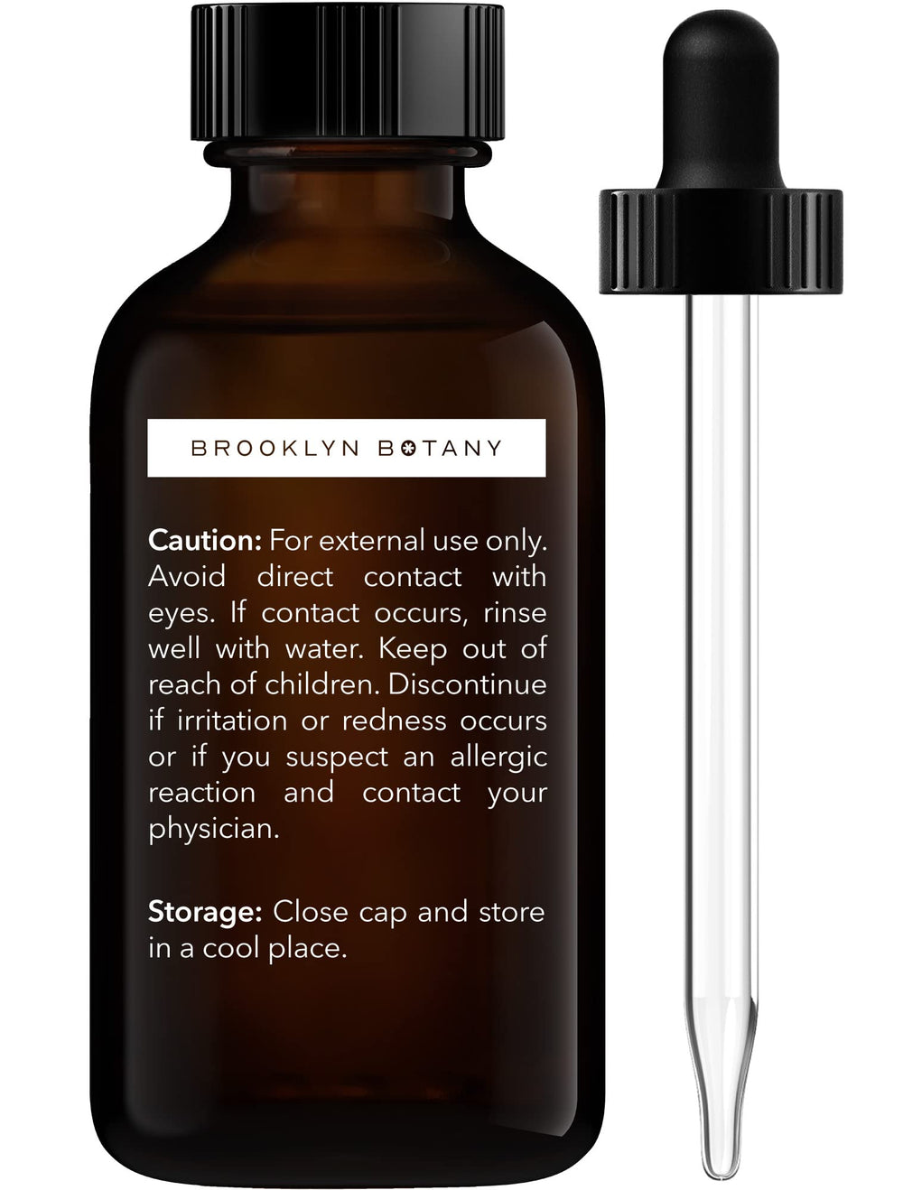 Brooklyn Botany Pine Essential Oil amber glass bottle protecting potency.
