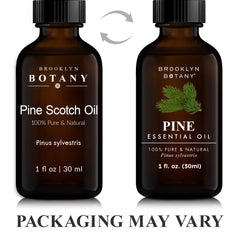 Brooklyn Botany Pine Oil bottle ready for blend creation.