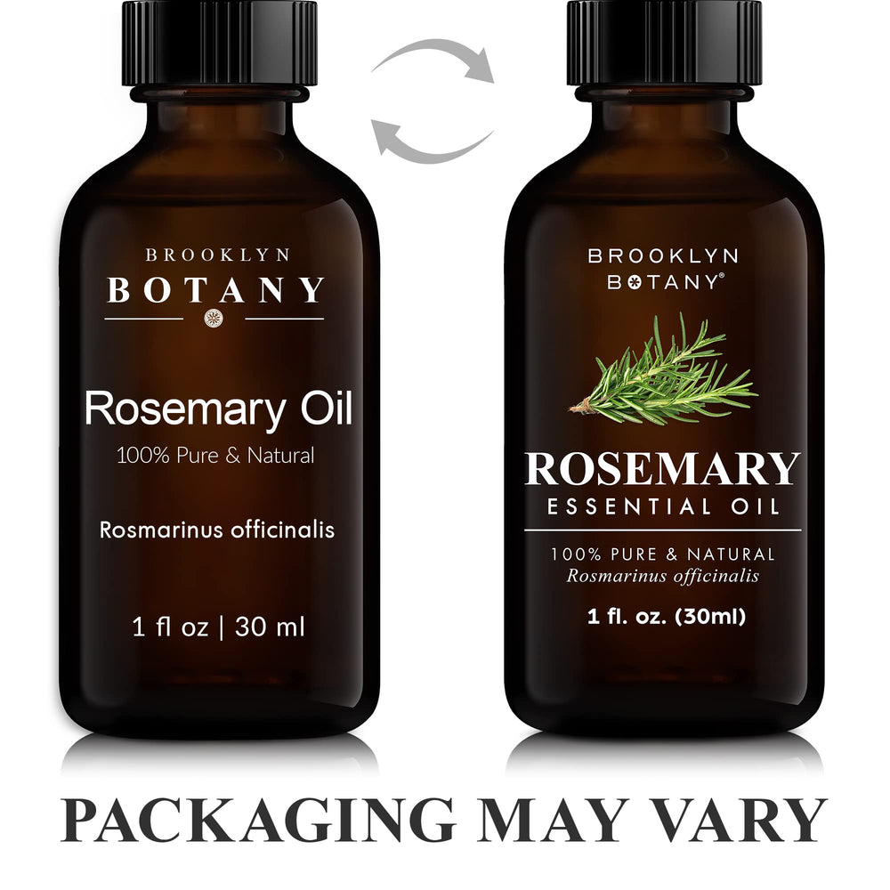 Brooklyn Botany Rosemary amber glass bottle protects potency from UV rays.