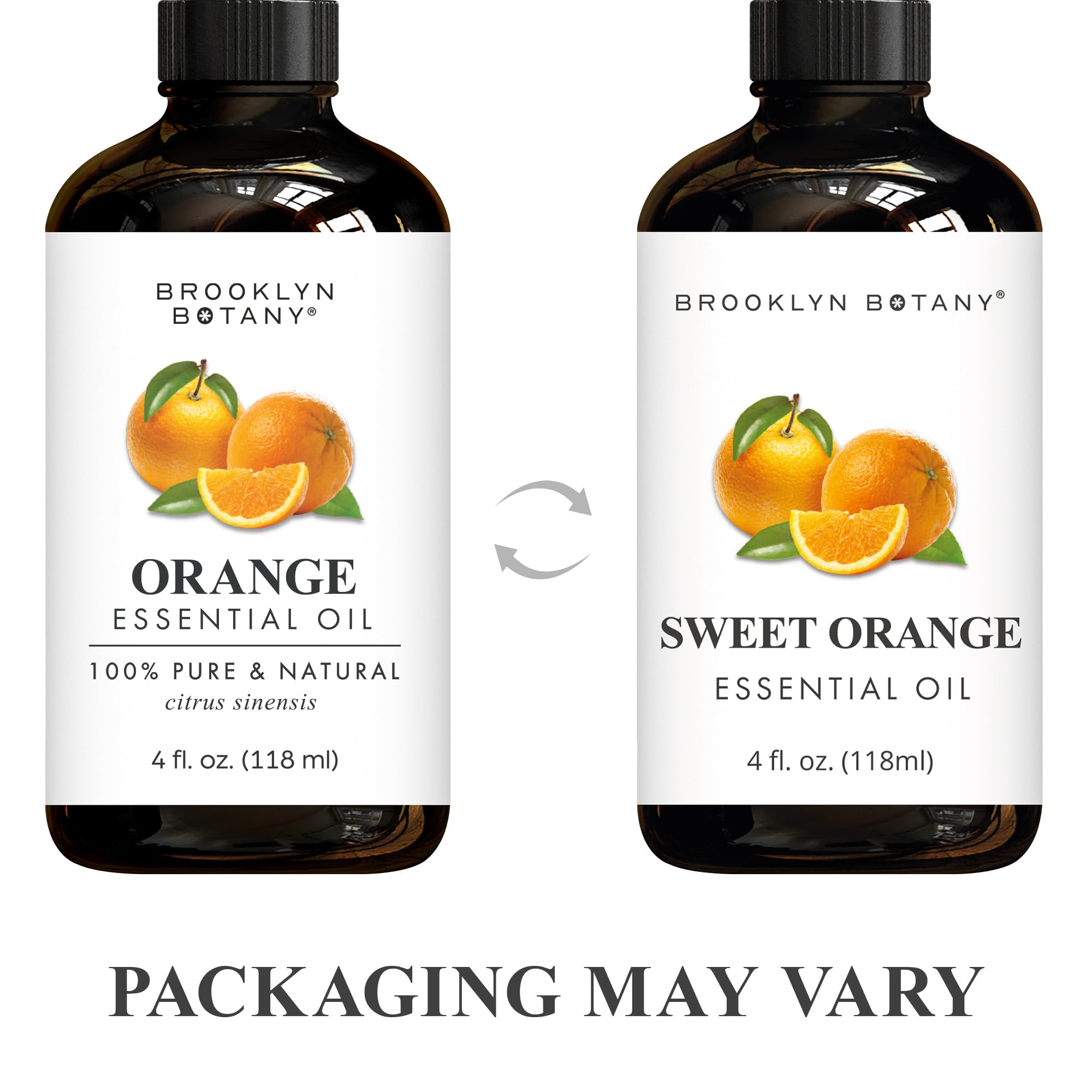 Brooklyn Botany Sweet Orange Oil with dropper; easy measured diffusion.
