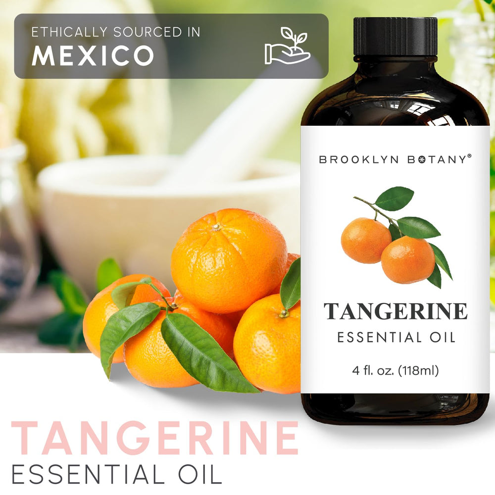 Brooklyn Botany Tangerine amber glass bottle protects potency