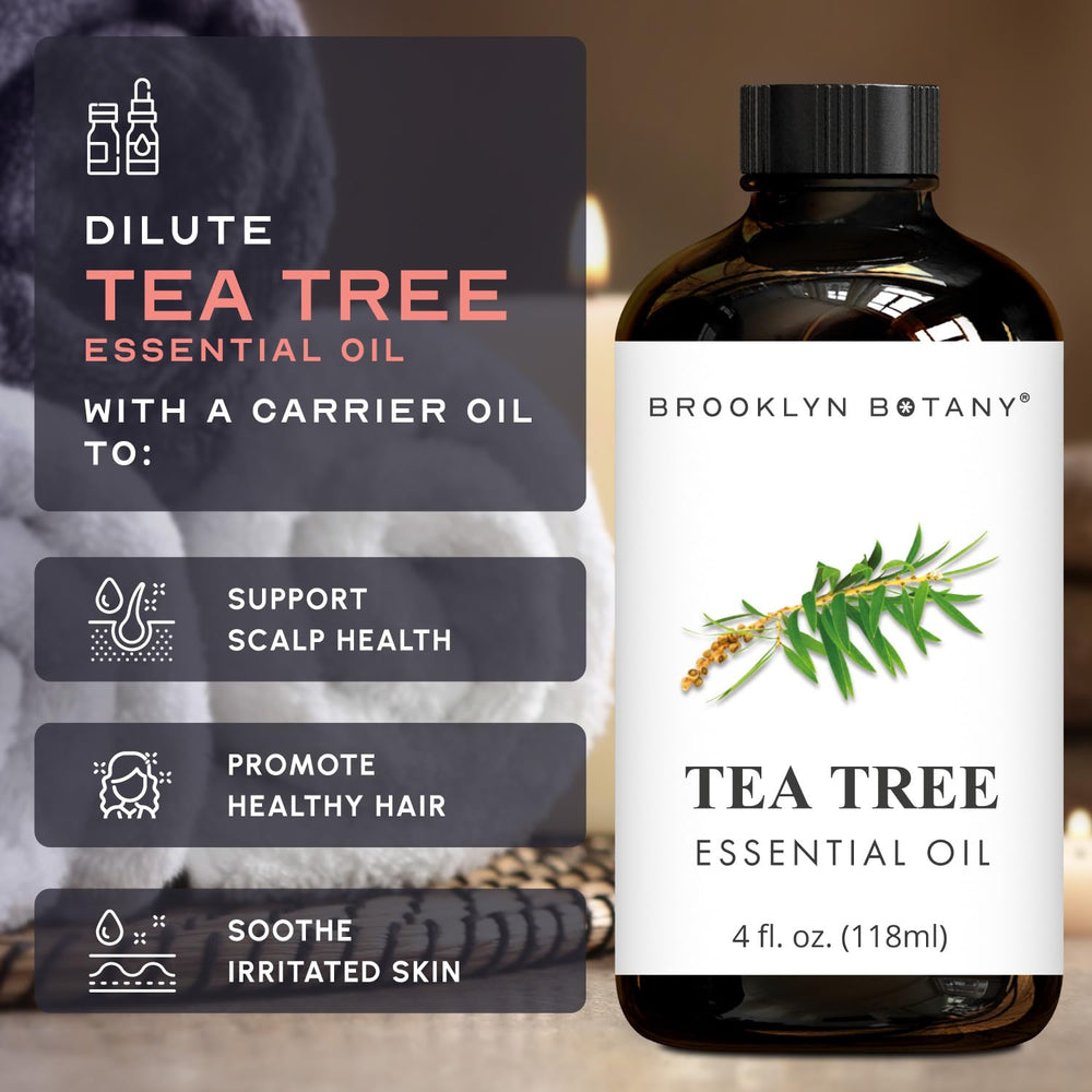 Brooklyn Botany Tea Tree Oil made in USA and bottled with care.