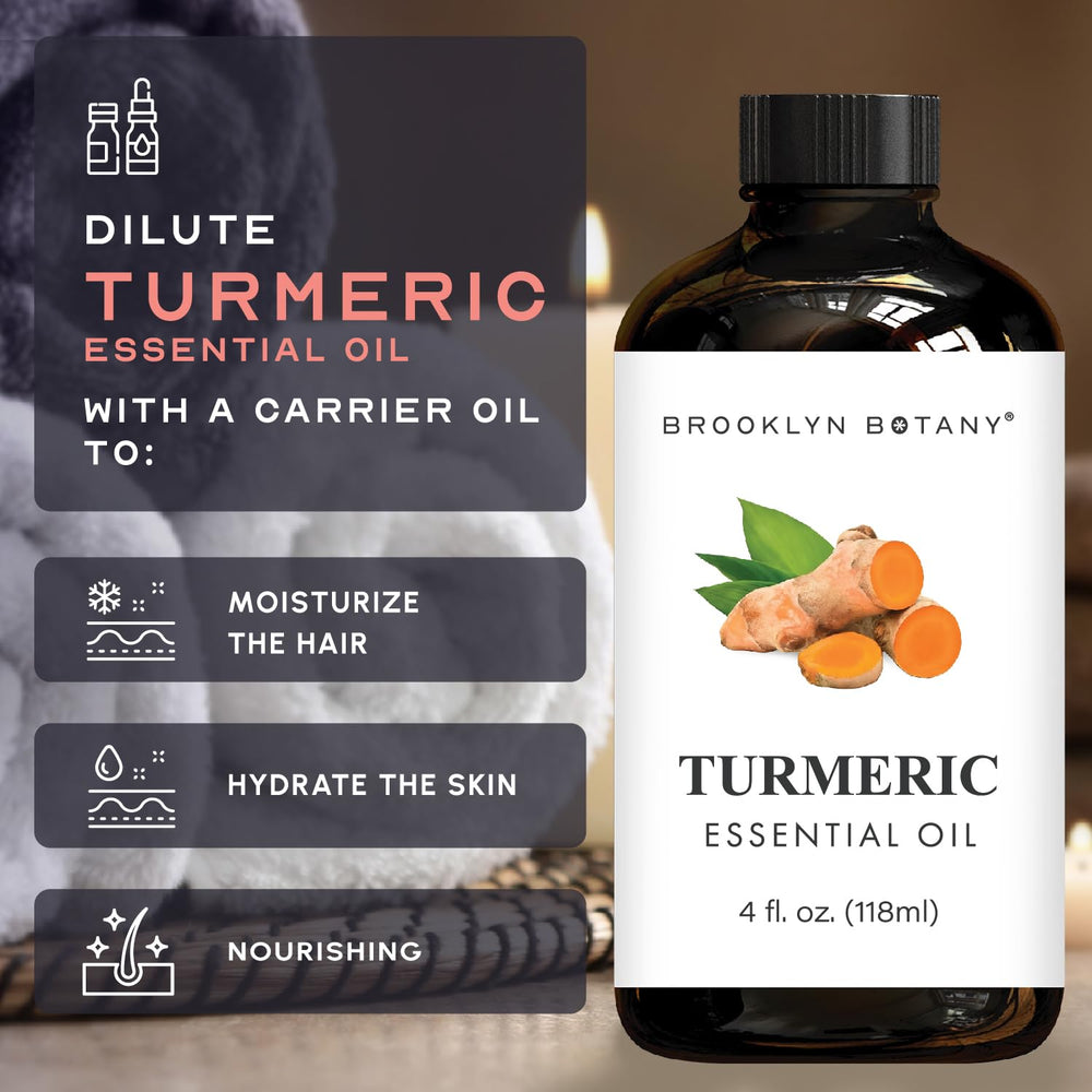 Brooklyn Botany Turmeric Oil blended with other oils for aroma enhancements.