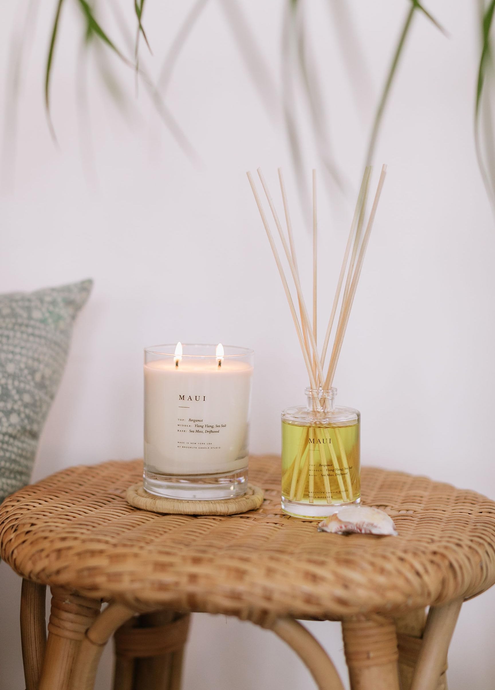 Close-up of diffuser oil in a 3.7 oz bottle by Brooklyn Candle Studio